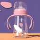 Biberon sans BPA avec large ouverture, sûr et pratique pour les parents.