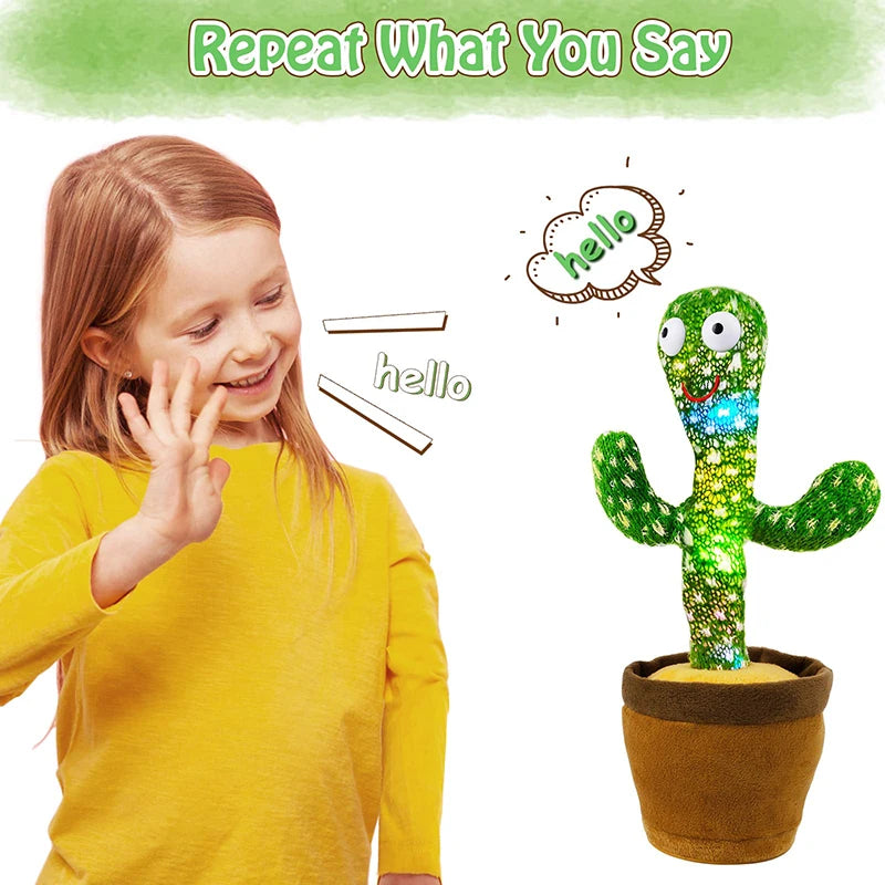 Cadeau parfait pour enfants, cactus dansant et parlant