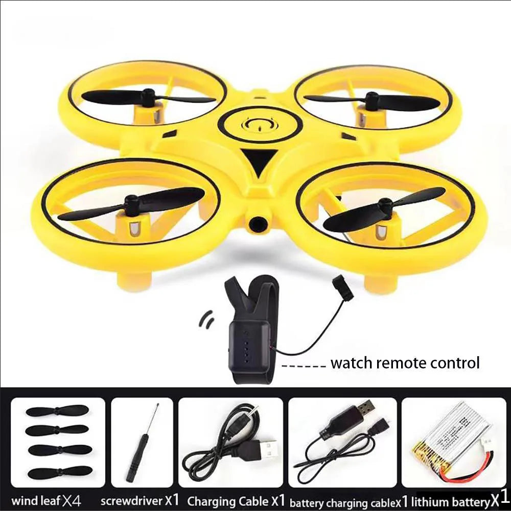 Station de chargement pour mini drone RC UFO, montre intelligente incluse