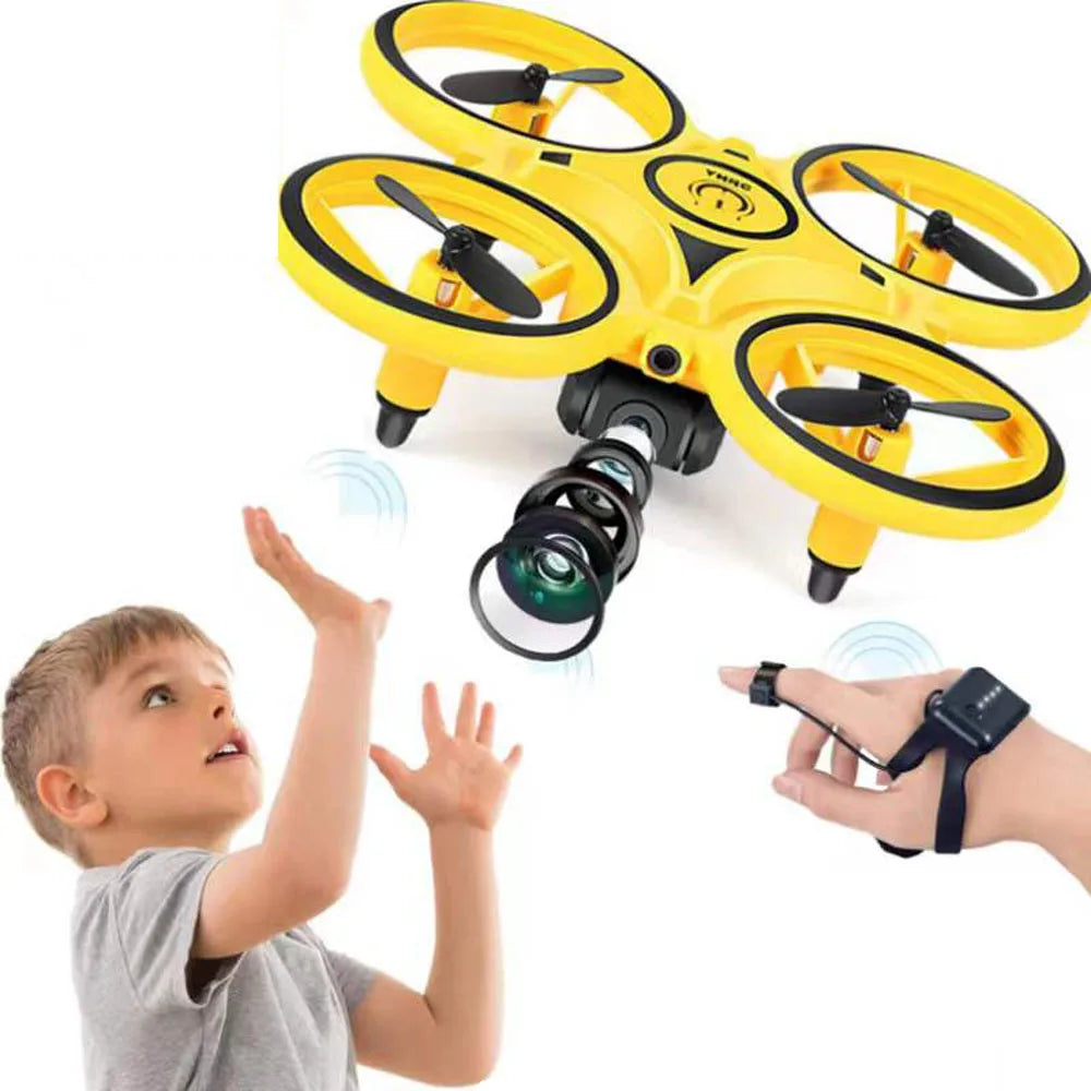 Mini drone RC UFO avec montre intelligente à contrôle gestuel, technologie innovante