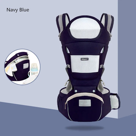 Porte-bébé multi-positions pour voyage, offrant plusieurs options de portage