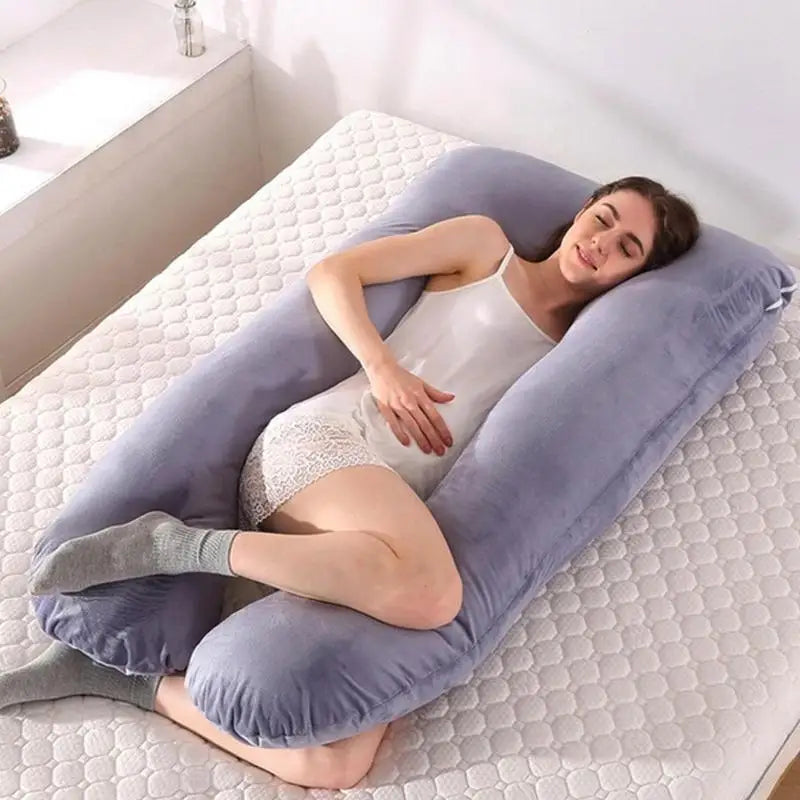 Oreiller de grossesse pour un repos optimal au lit